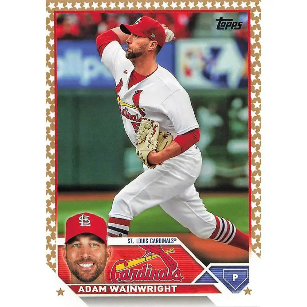 2023 Topps Gold Star Adam Wainwright #39 St. Louis Cardinals